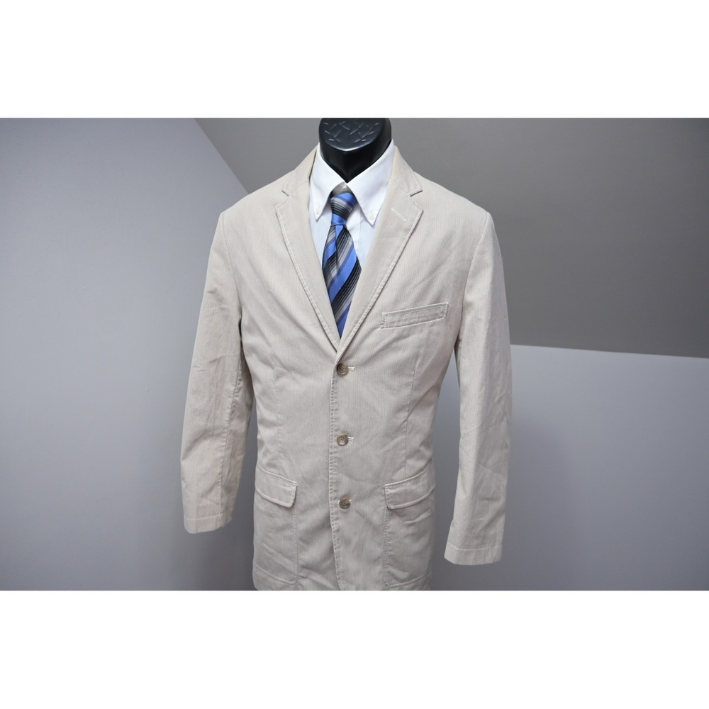J. Crew Corduroy Blazer Mens‎ Medium Tan 3-Button Sport Coat Casaul